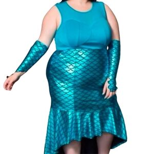 NEW Torrid Sexy Mermaid Dress Costume - Size 3X - *Does Not Come With Gloves*